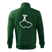 Mapa ČR - cyklista na prsou