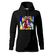 Vitráž - Ježíš a kříž