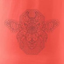 Steampunk včela černobílá