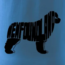 Novofundlandský pes - nápis v tělě