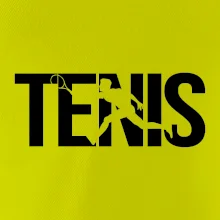 Tenis nápis silueta