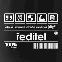 Čárový kód - Ředitel