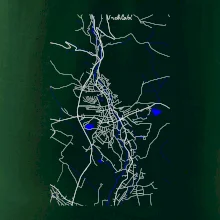 Vrchlabí - Mapa s vodními toky