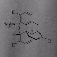 Molekulární struktura Morfin