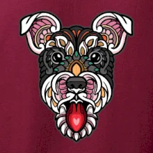 Knírač hlava barevná