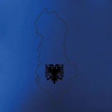 Albánie obrys mapa