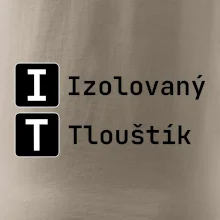 IT Nápis Izolovaný Tlouštík