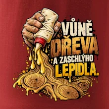 Vůně dřeva a zaschlýho lepidla - kapající lepidlo a letokruhy