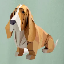 Baset slepený z papíru