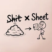 Anglický slovníček - Shit - Sheet