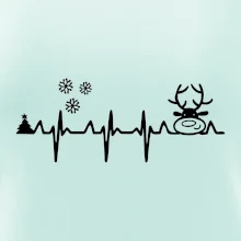 EKG Vánoce Vločky a sob