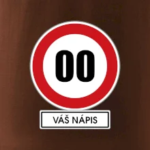 Dopravní značka - rychlost - váš nápis