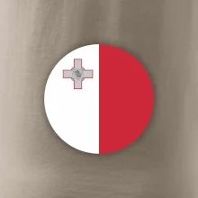 Vlajka Malta kulatá velká