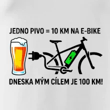 Jedno pivo = 10 km na E-bike. Dneska mým cílem je 100 km!