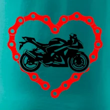 Moto srdce řetěz - supersport