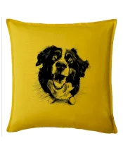 Černobílá karikatura Bernský salašnický pes