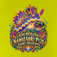 Král makra nahožábří plž s fotoaparátem