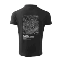 Špičák - vrstevnice v obdélníku