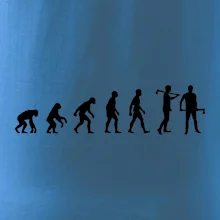 Evoluce dřevorubec - sekera