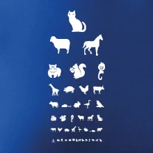 Oční test zvířatka