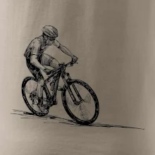 MTB kreslený cyklista