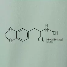 Molekulární struktura MDMA Extáze