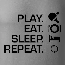 Stolní tenis - eat sleep