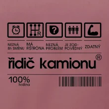 Čárový kód řidič kamionu