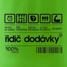 Čárový kód - řidič dodávky