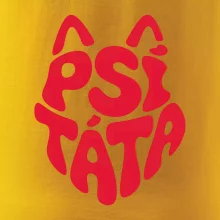 Psí táta nápis v hlavě