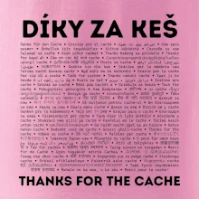 Díky za keš (v různých jazycích)