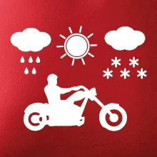 Motorkář za každého počasí - chopper