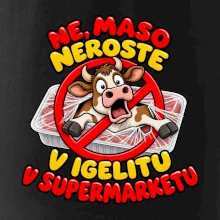 Maso neroste v igelitu v supermarketu