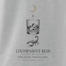 Listopadový klid whisky a štír linková kresba