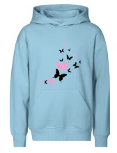 Motýli růžovo černí