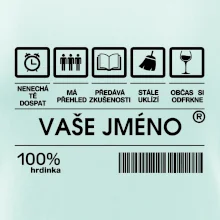 Vaše jméno - čárový kód