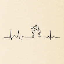 EKG zamilovaný pár EKG zamilovaný pár