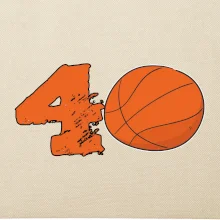 Basketball kulaté narozeniny 40