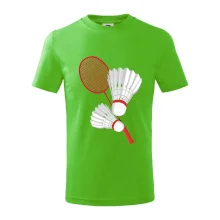 Badminton - pálka a košík