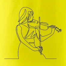 Houslistka jedním tahem