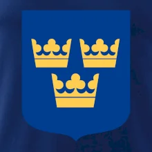 Švédský znak tři korunky na prso