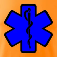 Rescue - Hvězda na prsu +  nápis na zádech Rescue - Hvězda na prsu +  nápis na zádech