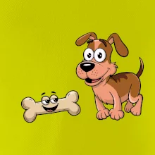 Parové triko - Pes a kost