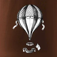 Horkovzdušný balón  kreslený