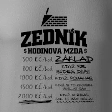 Hodinová mzda zedník