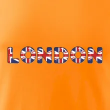 Nápis London vlajka Nápis London vlajka