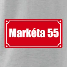 Jméno a věk - uliční cedule - červená