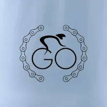 Logo cyklisty a řetěz