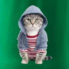 Kočka v pruhovaném triku