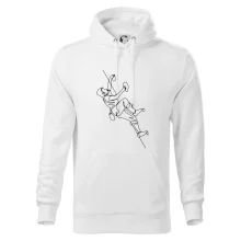 Lezecká stěna jedním tahem